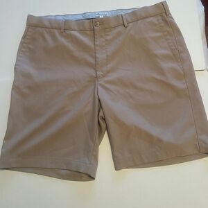 Peter Millar Classic Tan Flat Front Shorts
